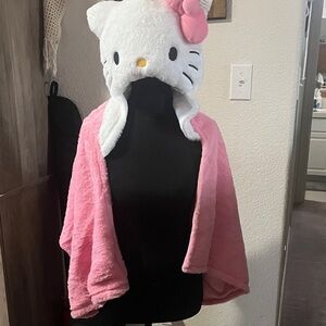 NWT-Hello Kitty Pink Cape with Cozy Hood